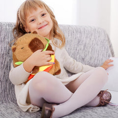 CHDBLOCK Hamburger Capybara Plush gift idea, a cheerful surprise for capybara lovers.