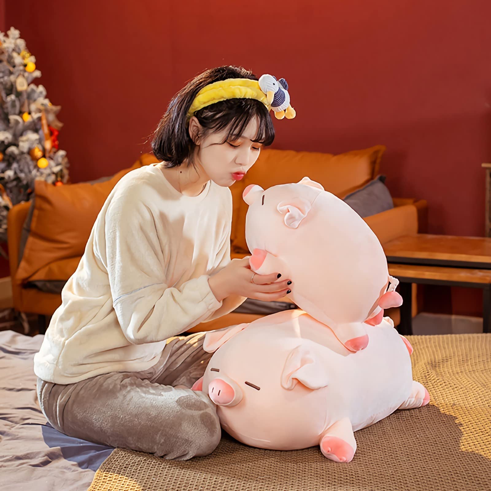 CHDGIOHA pig plush kawaii design fits any room