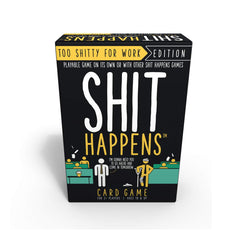 Cheatwell Shit Happens Too Shitty for Work Edition deck cards spread for the table.