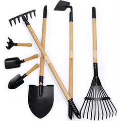 CHEERBANK kids long shovel with steel head for easy soil work.