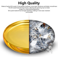 CHEETOP base 10cm diameter offers stable practice spins on larger surface area.