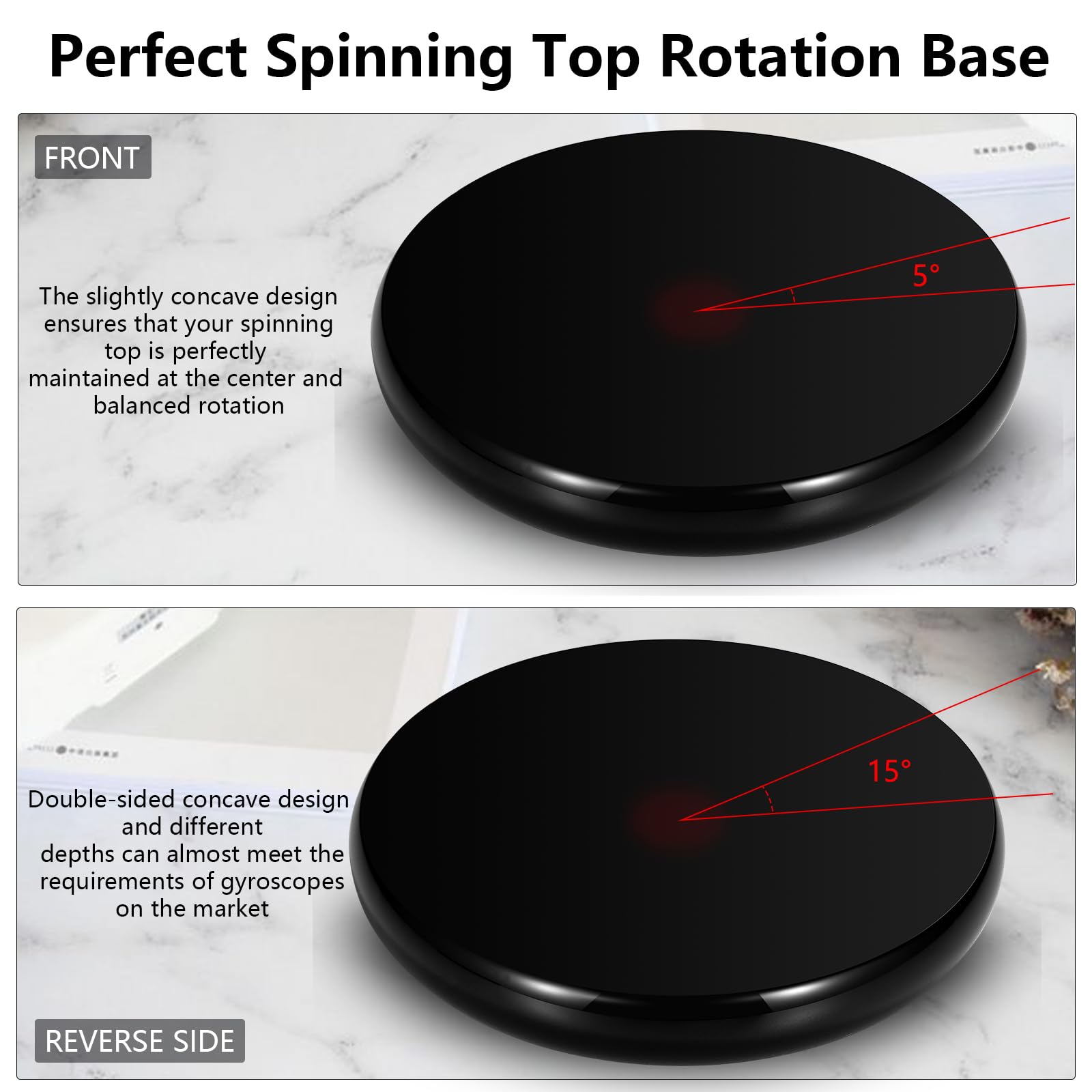 CHEETOP 10cm diameter base provides ample surface area to start spins confidently.