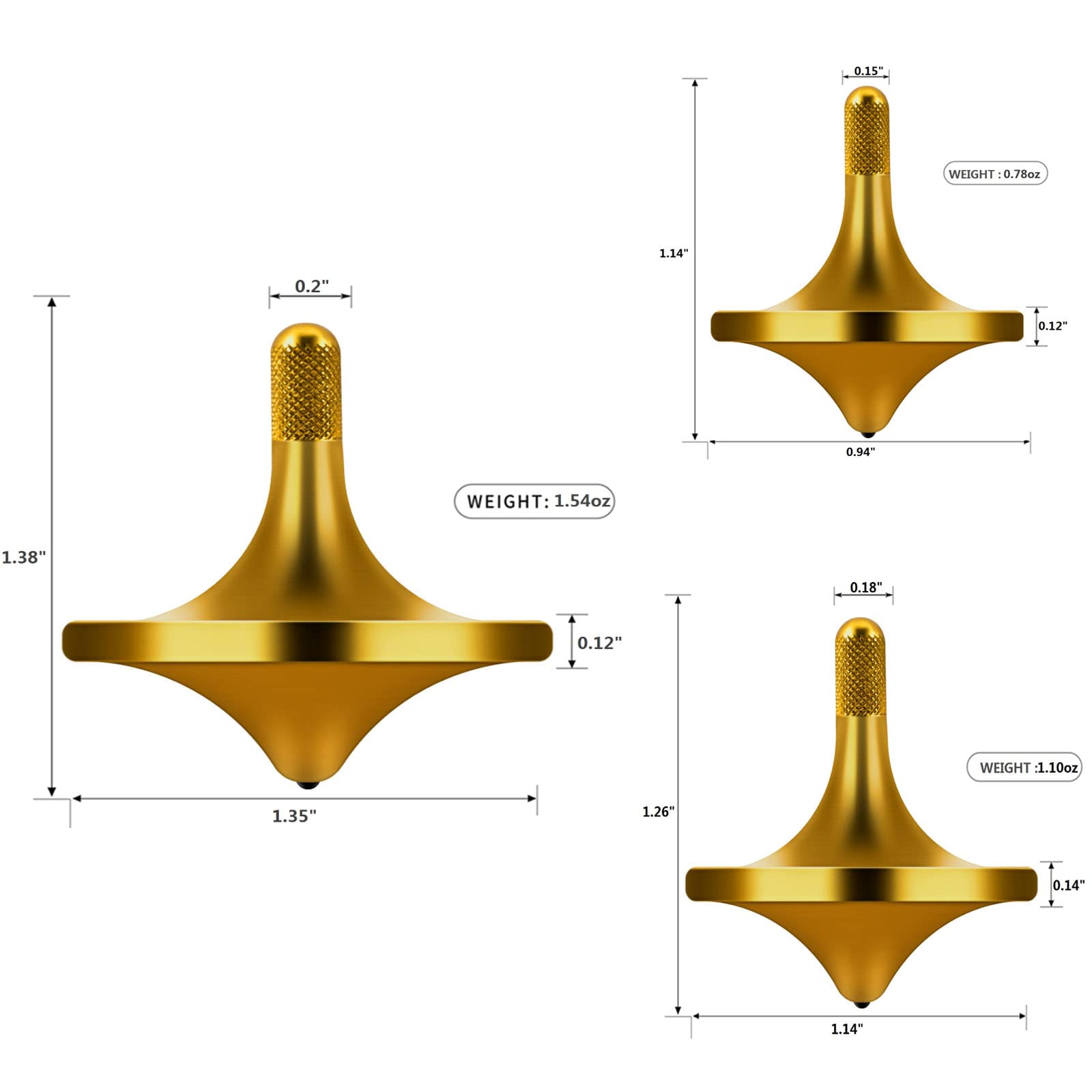 CHEETOP bronze large top base view emphasizes durability and drop resistance