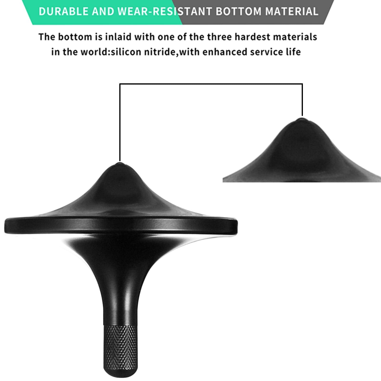 CHEETOP spinning top with drop-resistant, durable stainless steel body