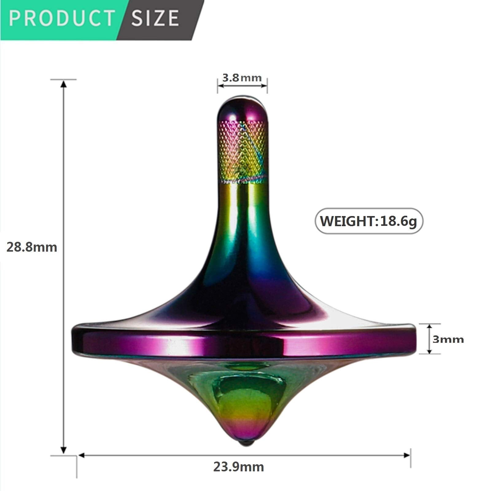 CHEETOP large model spinning top for longer spins and balance.