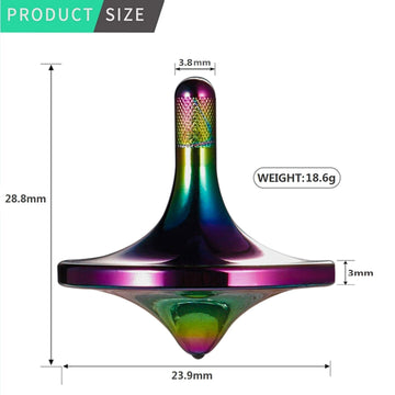 CHEETOP large model spinning top for longer spins and balance.