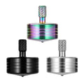 CHEETOP stainless steel spinning top main-angle highlights precise balance for smooth desktop spins.