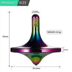 Concave crystal base supports stable, quiet spins