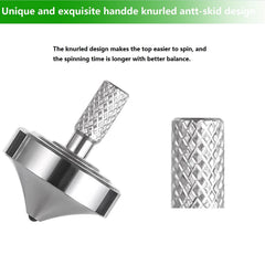 CHEETOP pocket-size stainless steel spinning top fits easily in a pocket