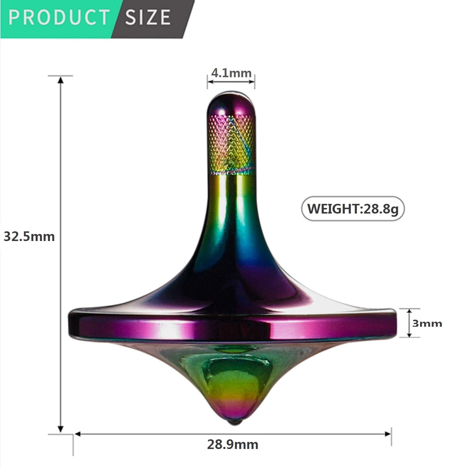 CHEETOP top on concave crystal base demonstrates precise balance and steady spin