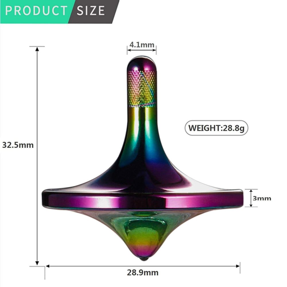 CHEETOP top on concave crystal base demonstrates precise balance and steady spin