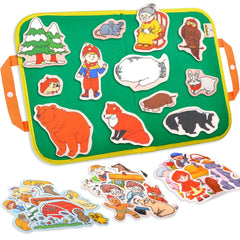 CHEFAN The Mitten felt set on board for engaging preschool storytelling