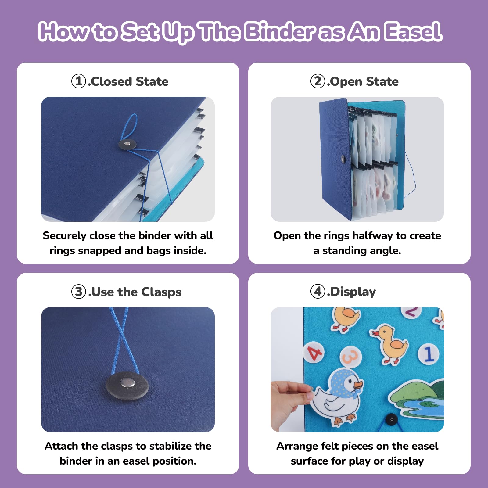 CHEFAN precut felt pieces with adhesive backing stay securely in place.