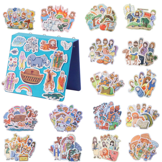 CHEFAN Bible felt story ark for interactive early learning