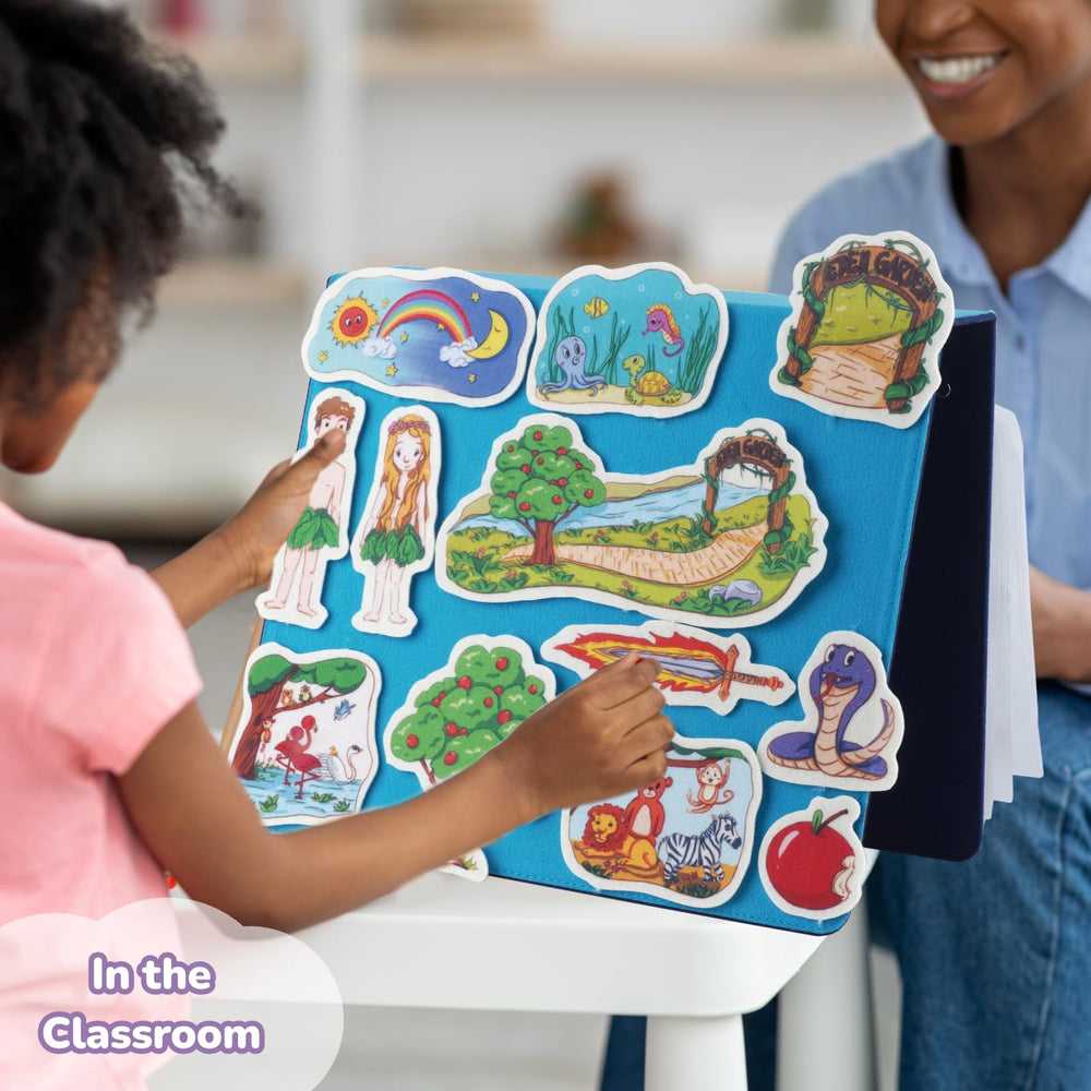 CHEFAN Bible felt story Jonah and the Whale for hands-on retell