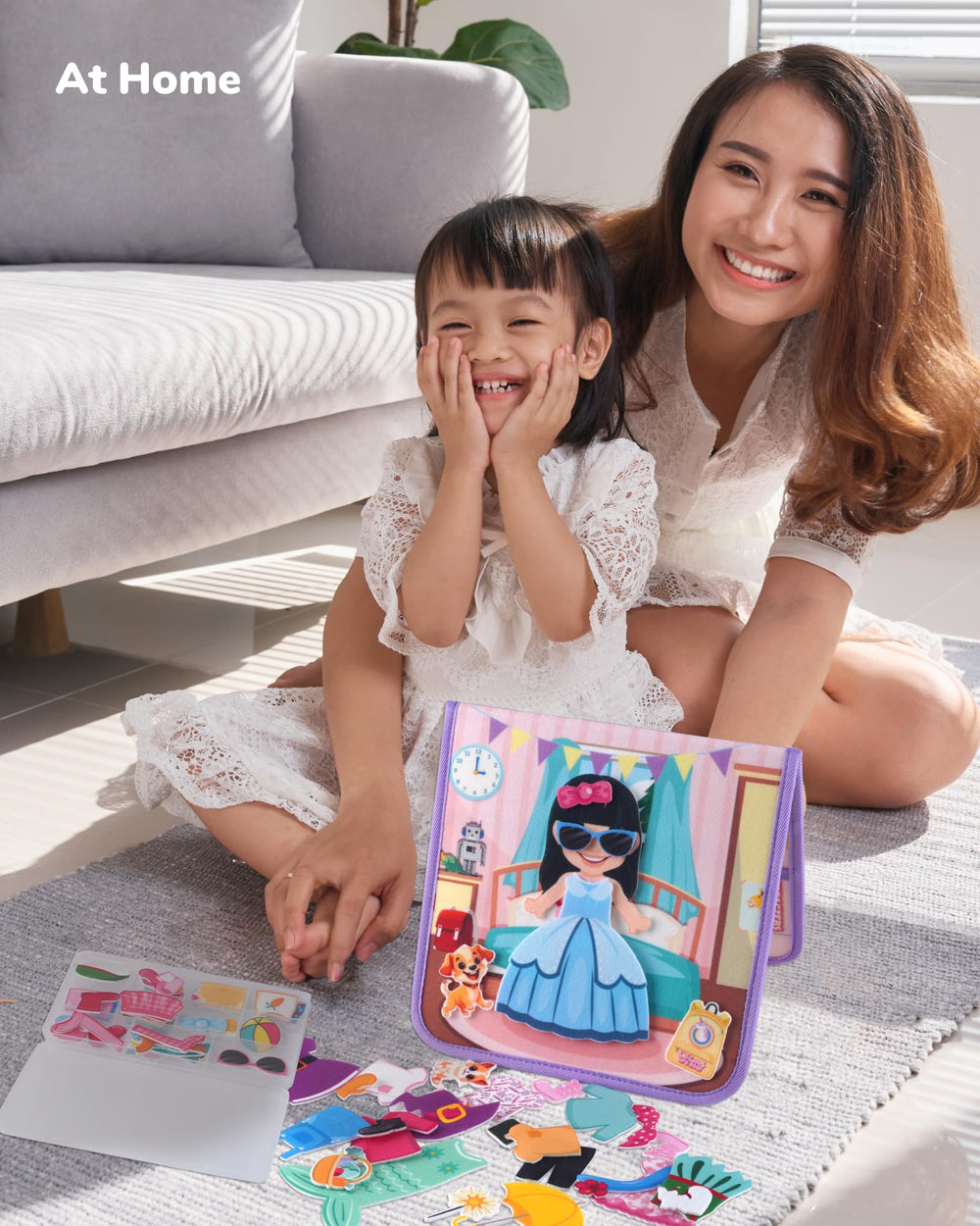 CHEFAN soft, washable felt pieces endure repeated play and easy cleaning.
