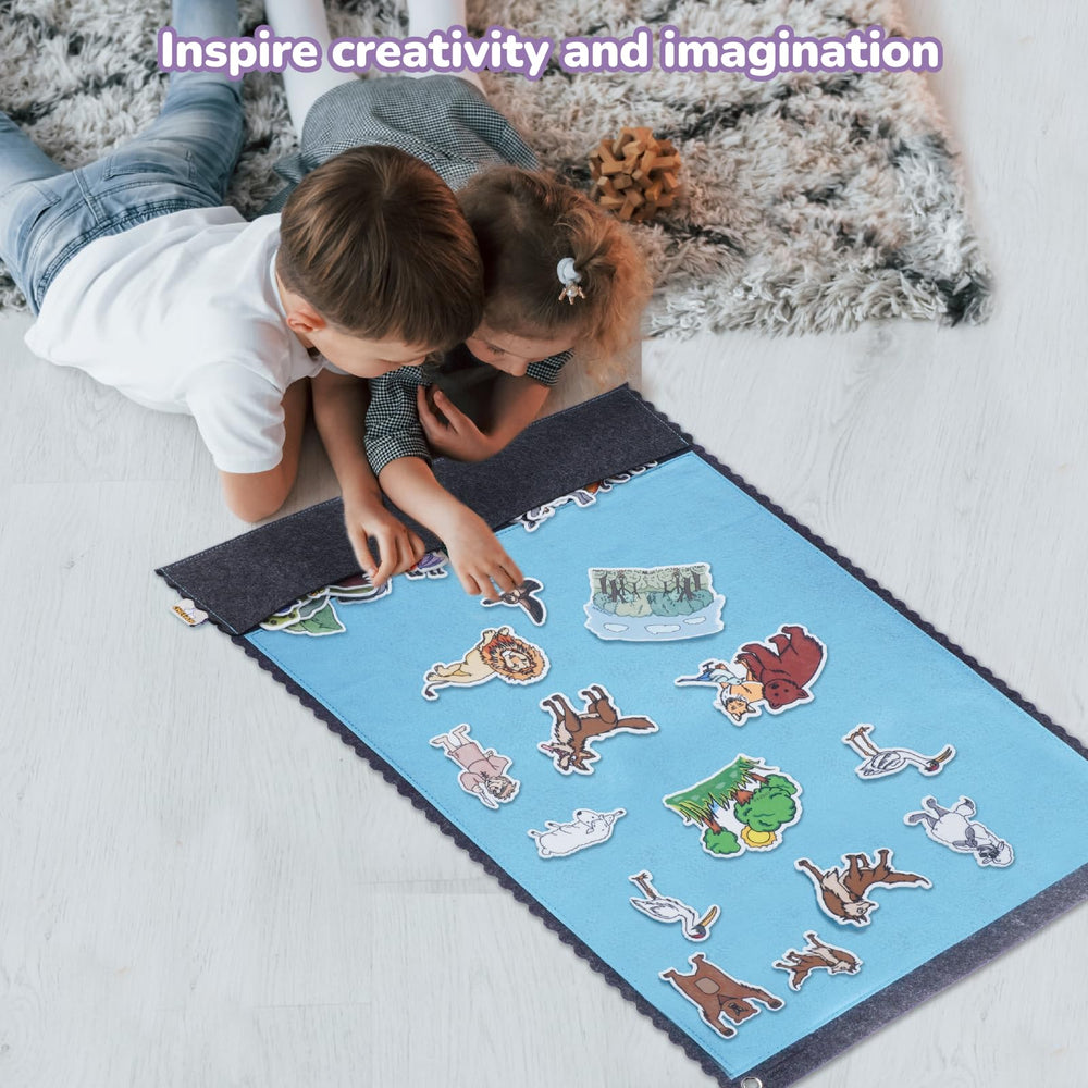 CHEFAN felt story pieces inspire imaginative play during learning activities.
