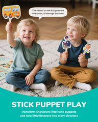 CHEFAN Five Green Speckled Frogs felt pieces for playful rhymes