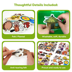 CHEFAN Goldilocks and Bears figures for engaging scenes.