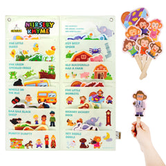 CHEFAN Itsy Bitsy Spider felt pieces for interactive storytelling and early literacy