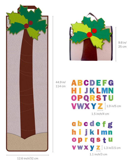 CHEFAN Letter Tree letters arranged on tree to practice alphabet