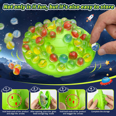 Chefensty marble balance board with storage keeps marbles organized and ready