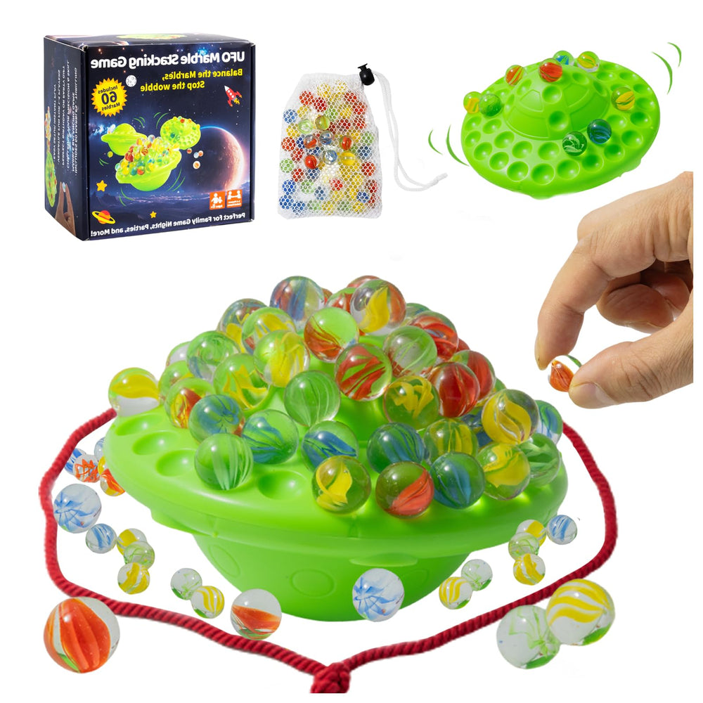 Chefensty wobble marble stack base for balance and family fun during play