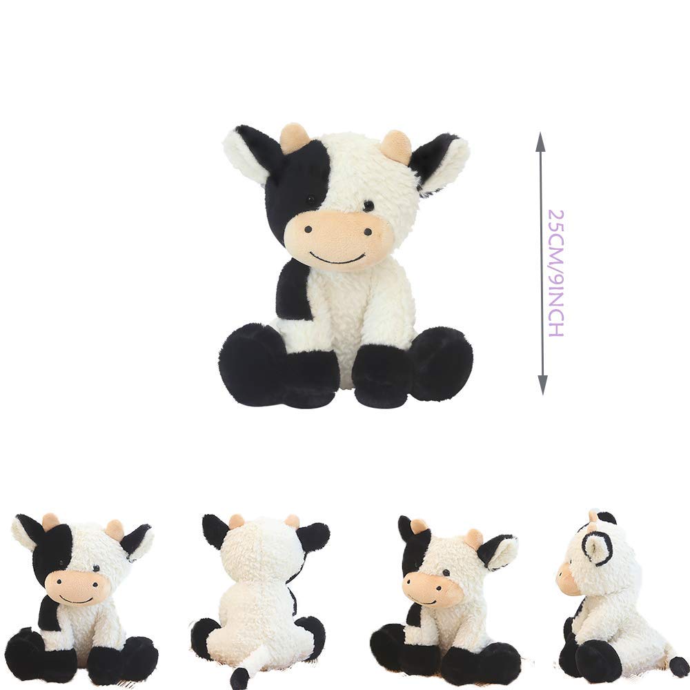 CHELEI2019 cow plush as decor, bedroom friendly accent.