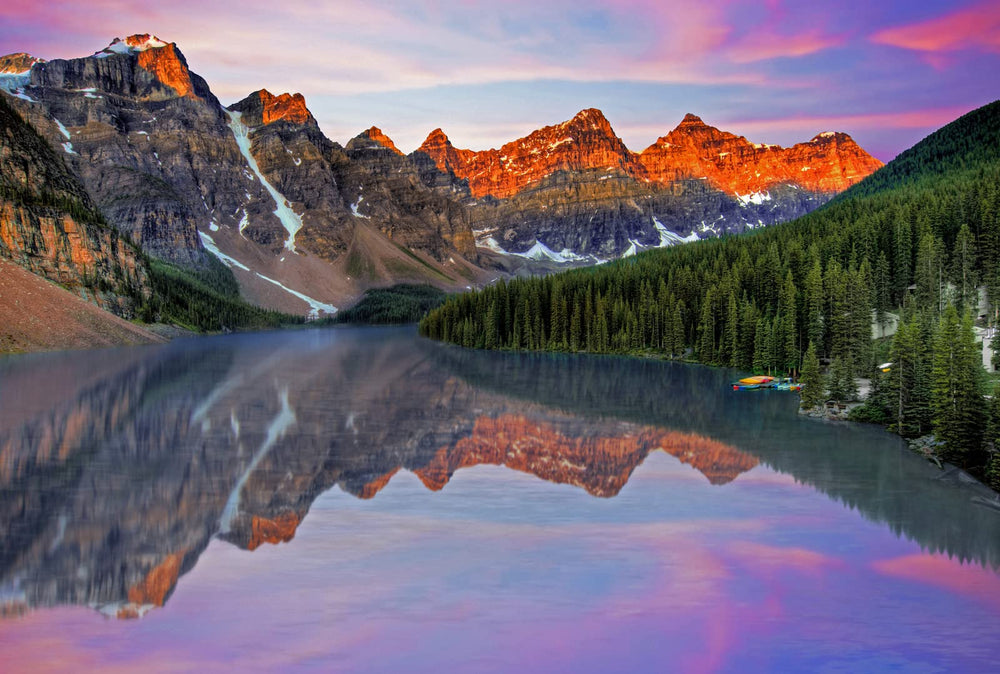 CHengQiSM 1000-piece Moraine Lake puzzle box aids solving and group play