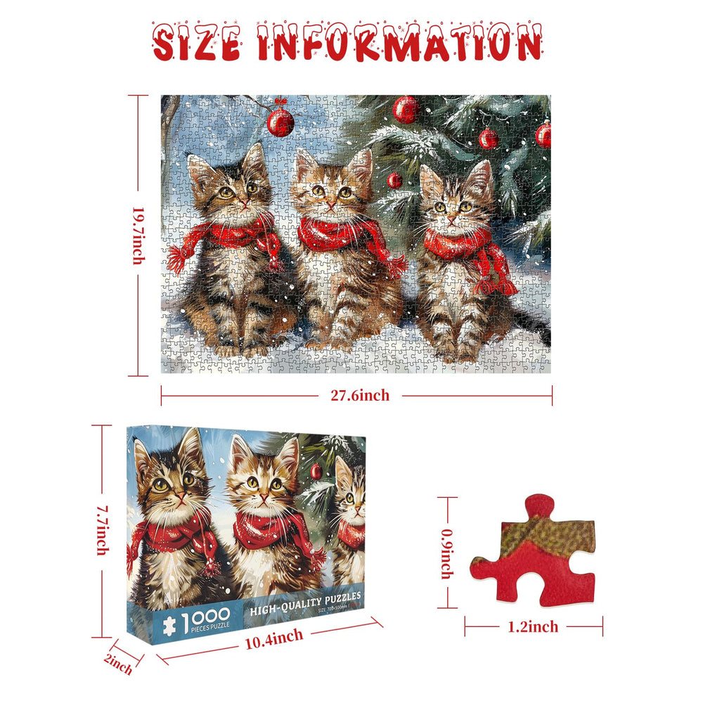 CHengQiSM 1000-piece puzzle includes a poster to guide assembly