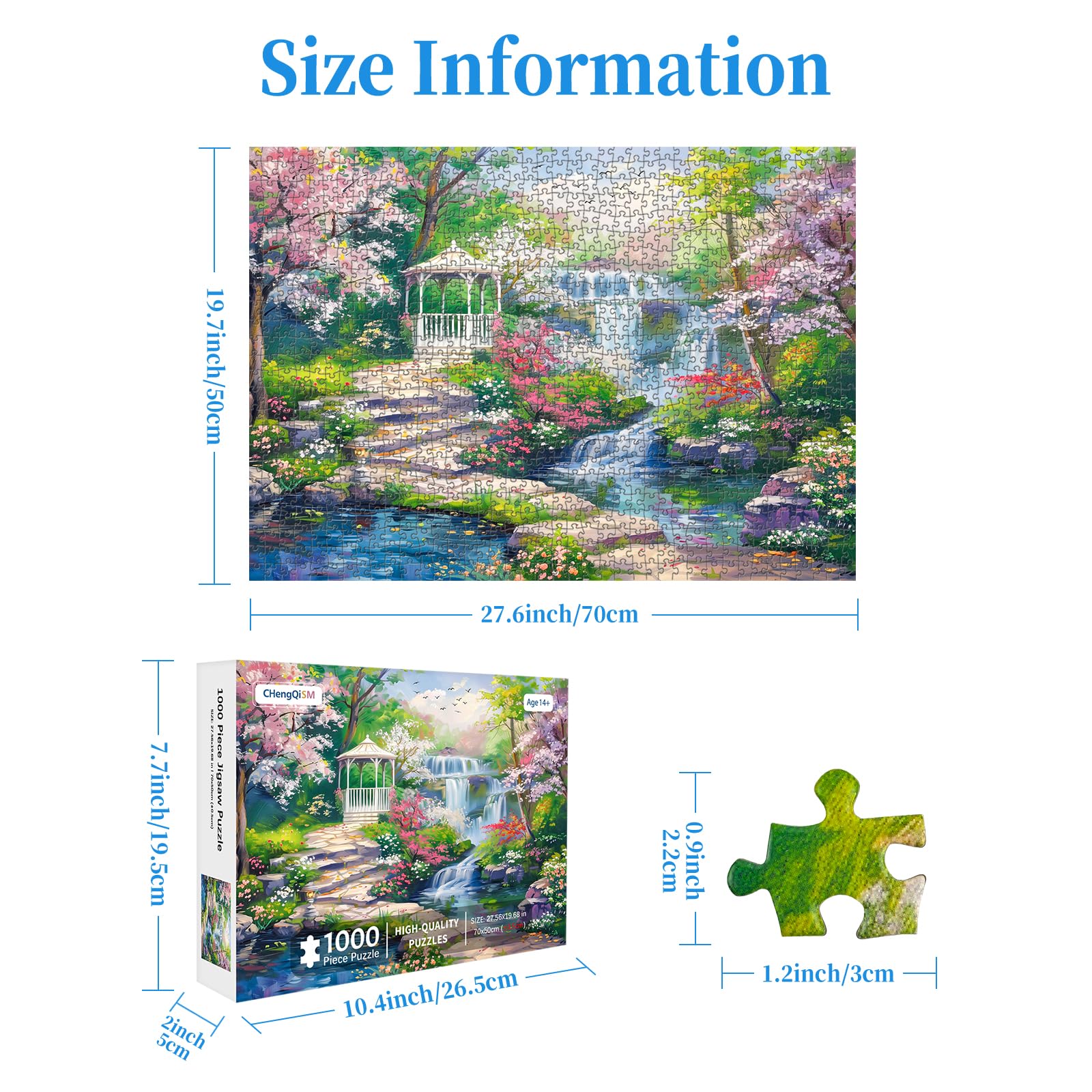 CHengQiSM Adult jigsaw with letters guide assists beginners during assembly.
