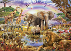 CHengQiSM elephant jungle scene puzzle, ideal for focused, relaxing evenings.