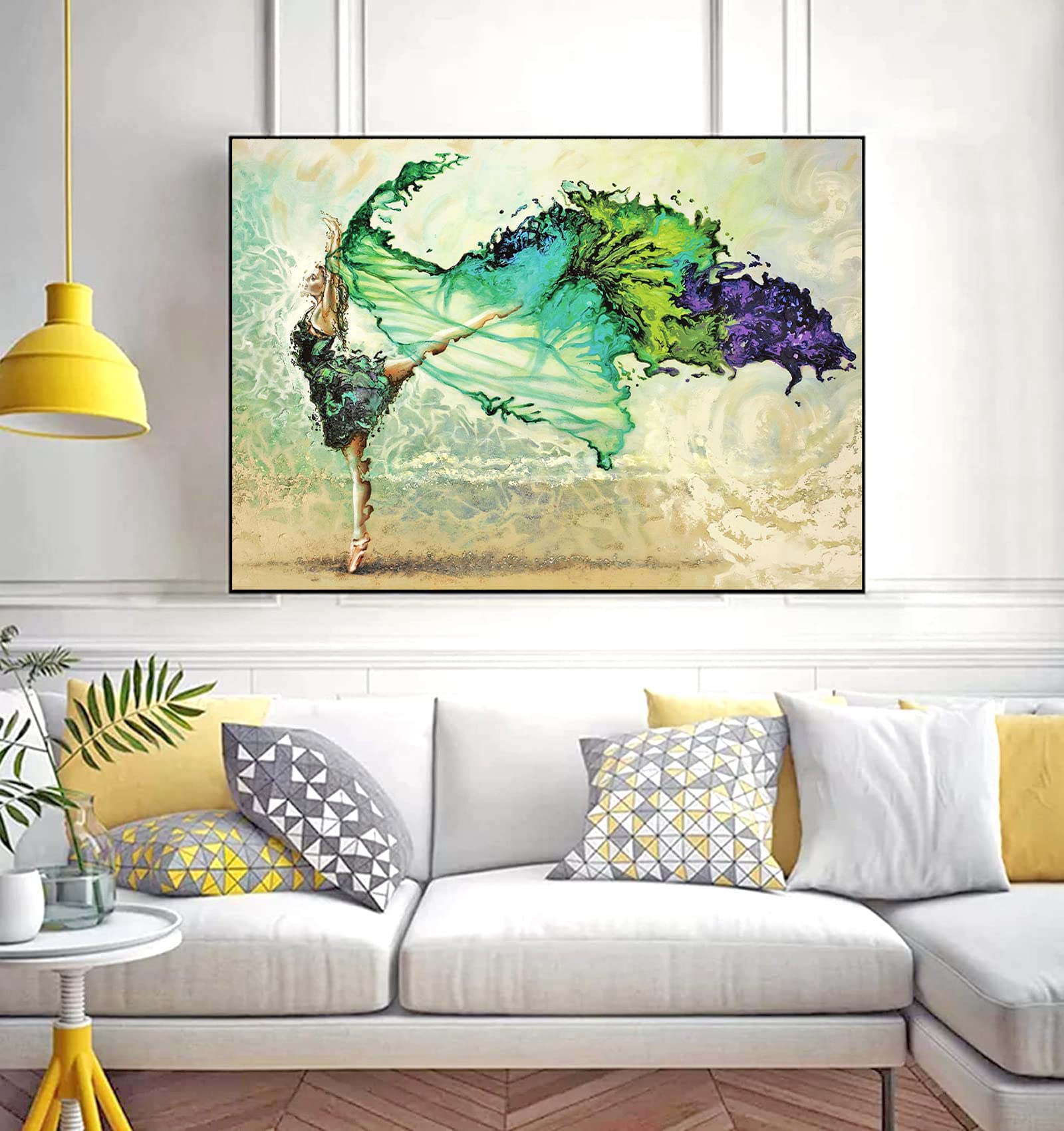 CHengQiSM Ballet Dancer puzzle finished as wall-decor idea