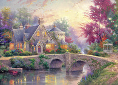 CHengQiSM country-house puzzle bridge scene, ideal for mindful evening solving.