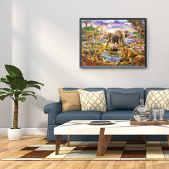 CHengQiSM framed puzzle wall art ready for home decor