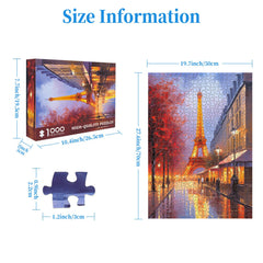CHengQiSM 1000-piece puzzle with full-size poster included