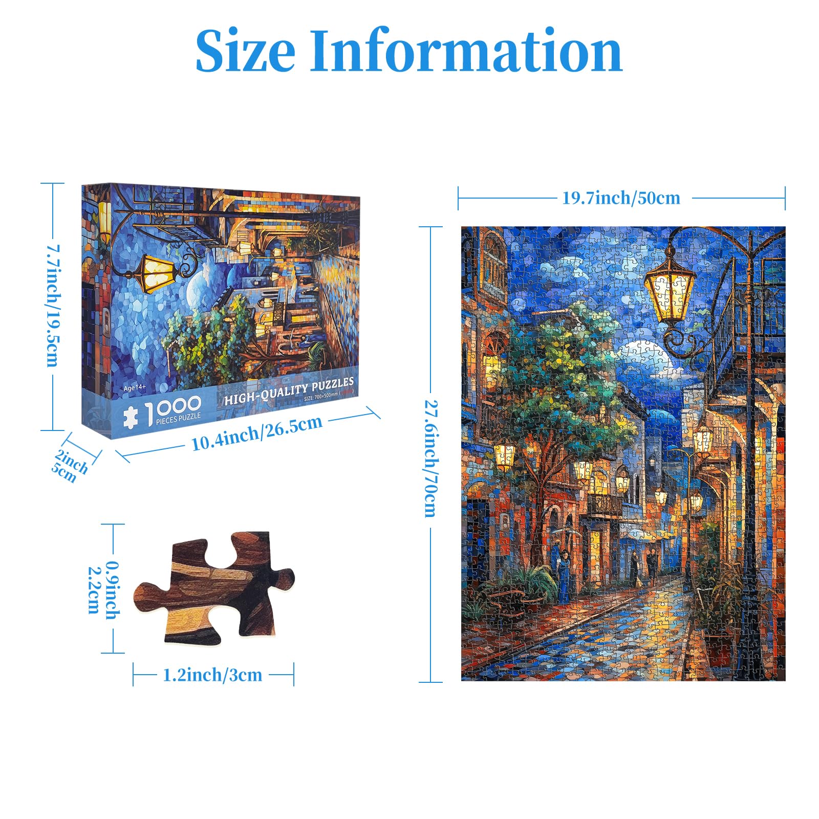 CHengQiSM 1000-piece oil-painting-style puzzle delivers colorful decor and calm concentration