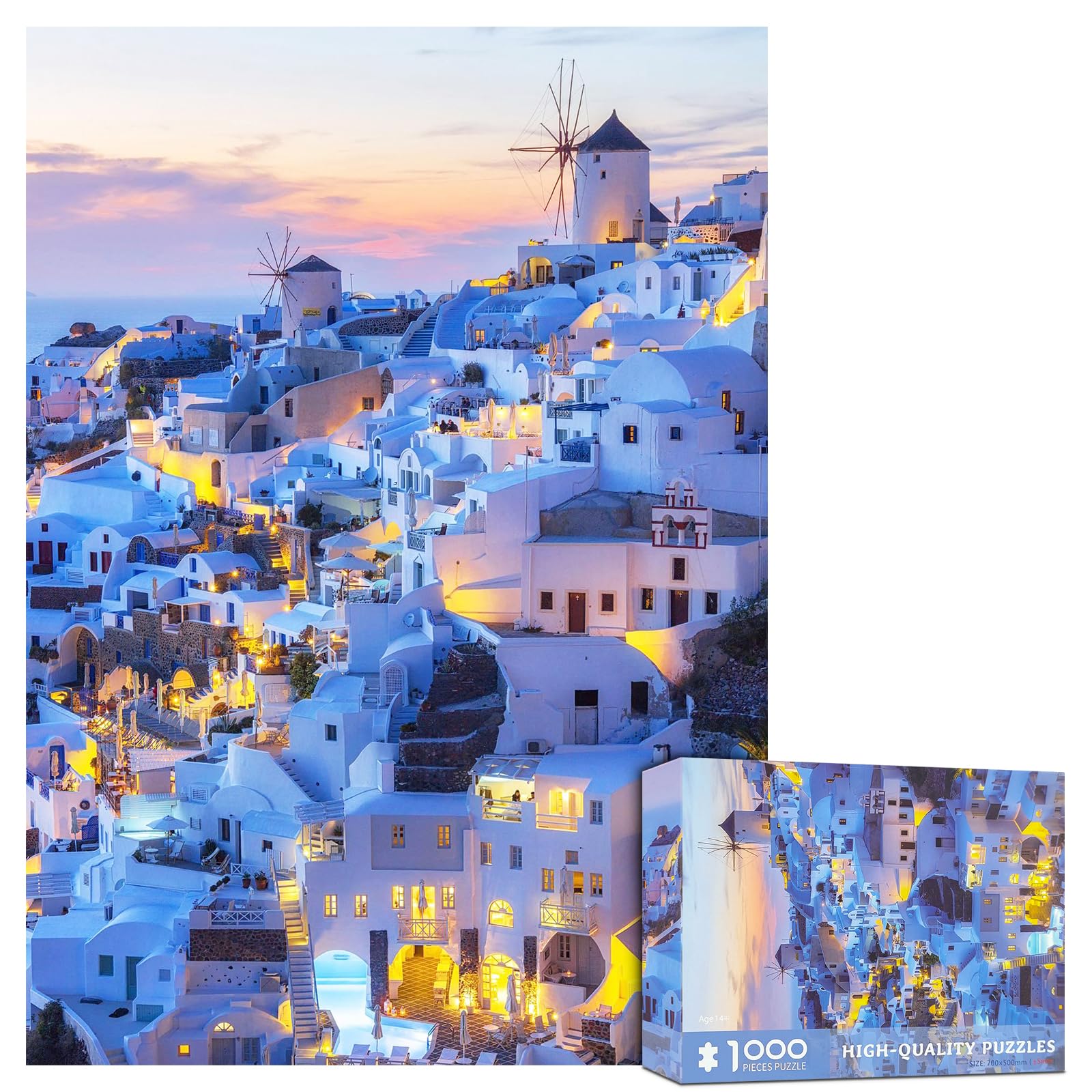 CHengQiSM Santorini 1000-piece assembly invites social evenings with friends.