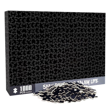 CHengQiSM solid black 1000-piece puzzle offering a focused, challenging experience for adults.