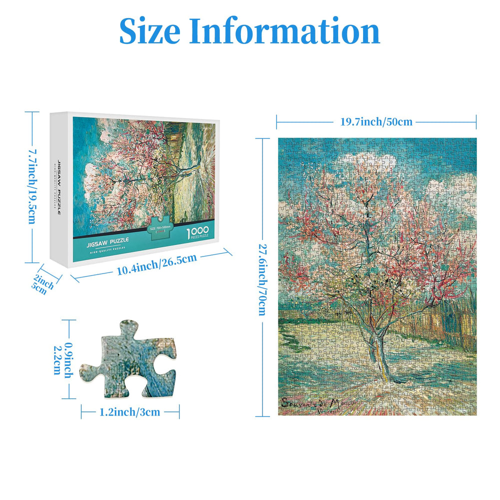 CHengQiSM 1000-piece puzzle pieces with precise cuts for a snug, satisfying fit.