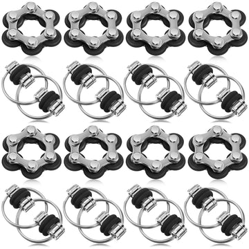 CHENGU 16-piece fidget toy set in black for on-the-go stress relief