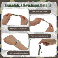 CHENGU army rubber bracelets add colorful flair to party activities.