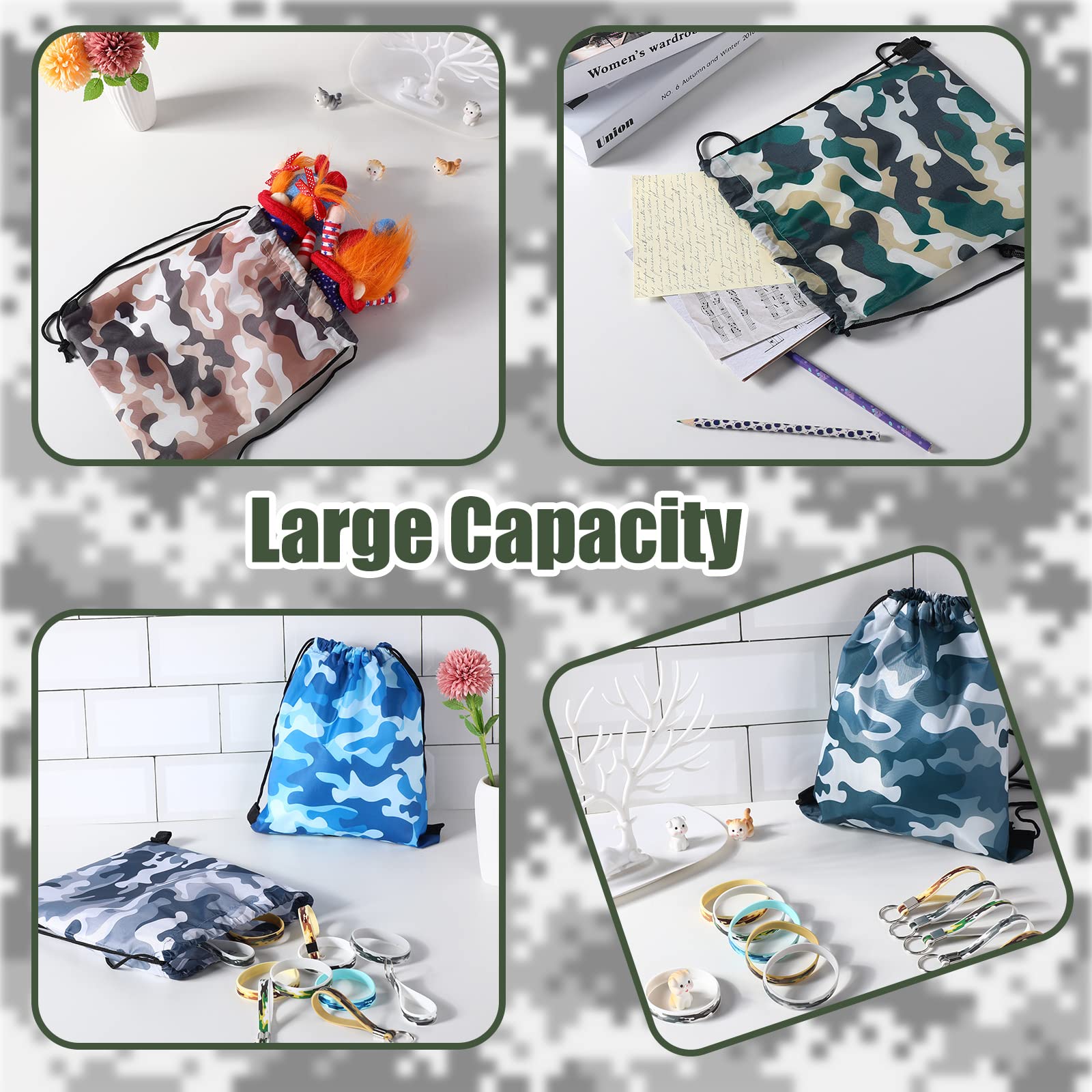 CHENGU camouflage party kit overview showing the full bundle for planning.