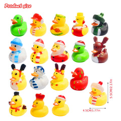 Cherislpy Christmas rubber duck Santa brightens bath time with festive cheer.