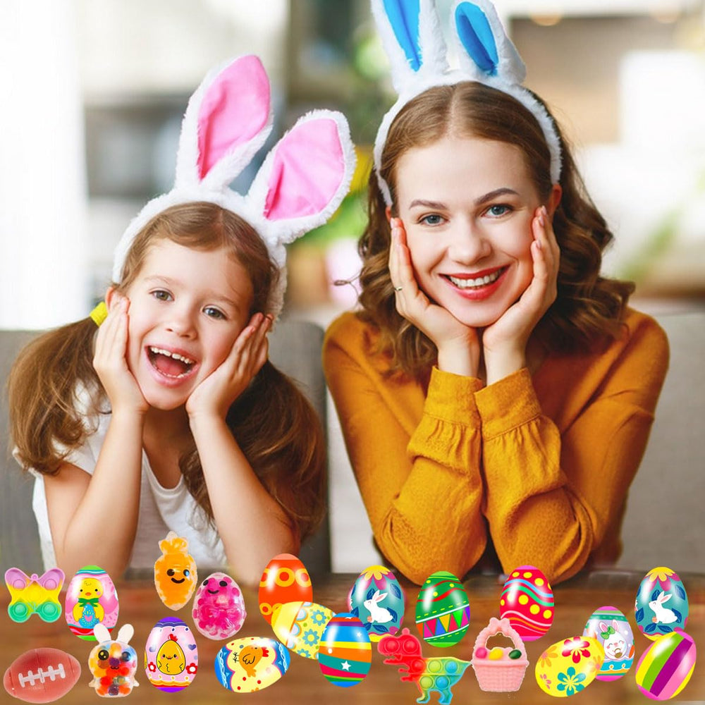 Cherislpy eggs contain fidget toys offering sensory play options.