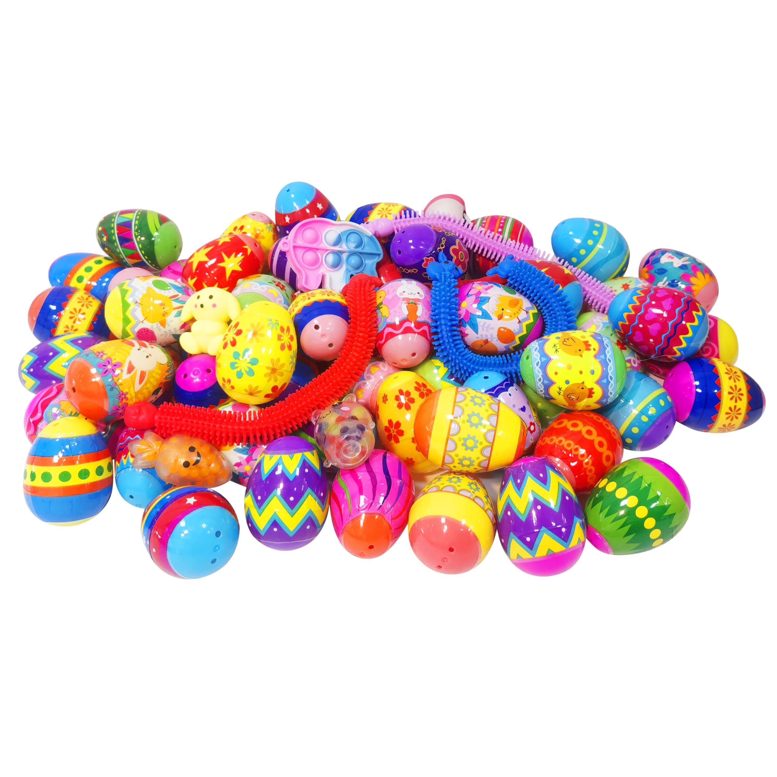 Cherislpy eggs hidden around home create a lively Easter egg hunt.