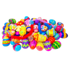 Cherislpy eggs hidden around home create a lively Easter egg hunt.