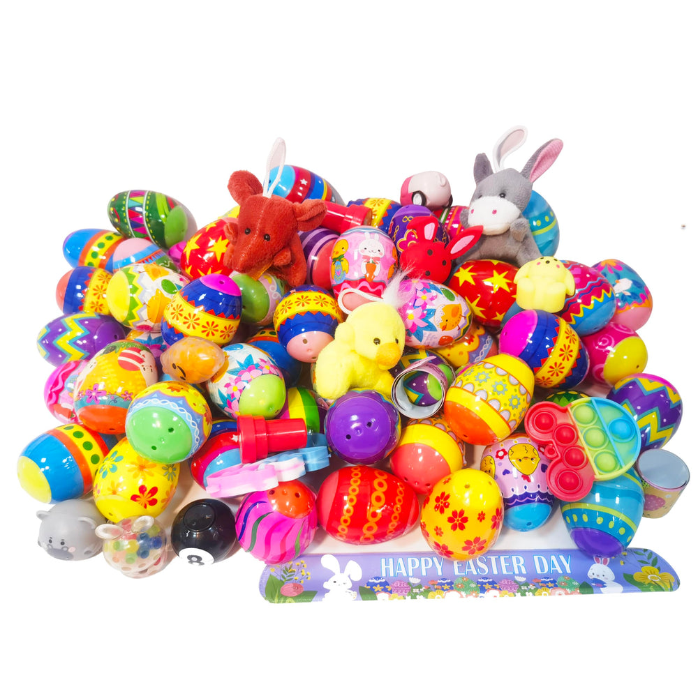 Cherislpy eggs contain squishy toys for squeezable sensory play.