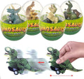 Cherislpy jumbo dinosaur egg with visible pull-back car for active play.