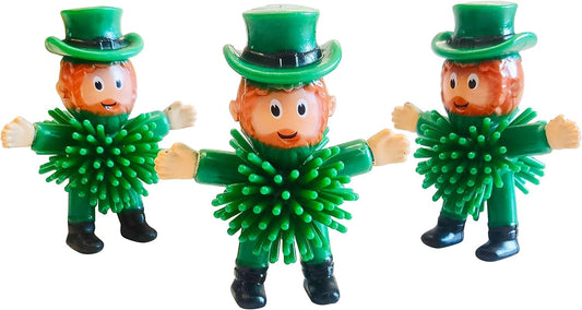 Cherislpy leprechaun squeeze toy beard engages kids during St. Patrick's celebrations.